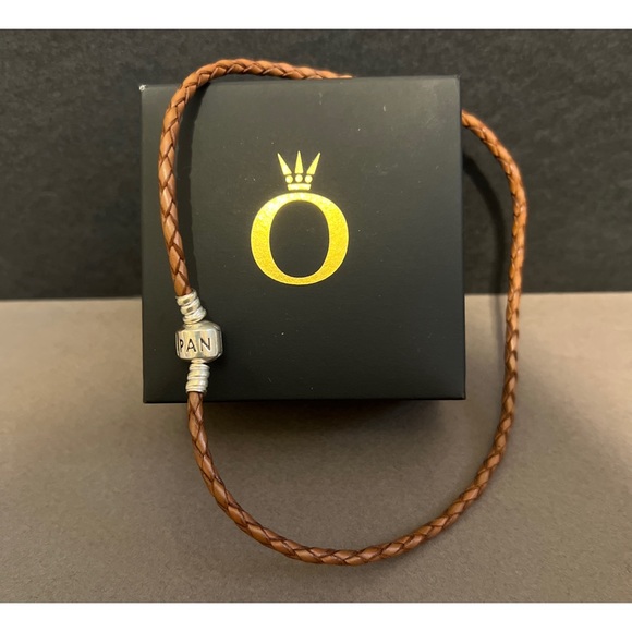 Like new. Authentic retired Pandora double wrap leather bracelet. - Picture 6 of 6